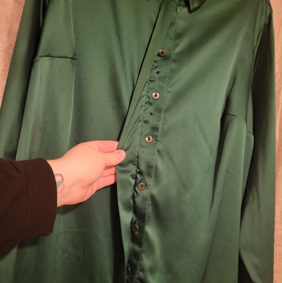 Lane Bryant 20w button down dress shirts, set of two (yes you get both) - Picture 4 of 12